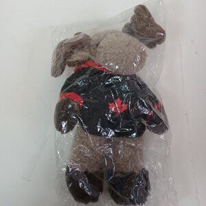 Black Red Jersey Canada Hockey Plush Stuffed Moose eh? 9” New Sealed